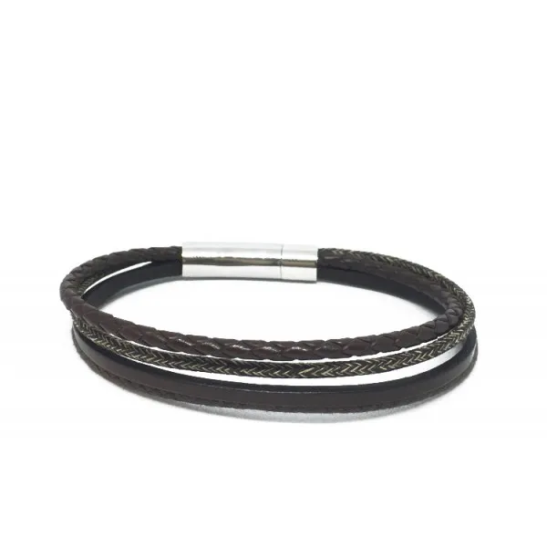 Bracelet homme en cuir Jules - Loop - coquerico