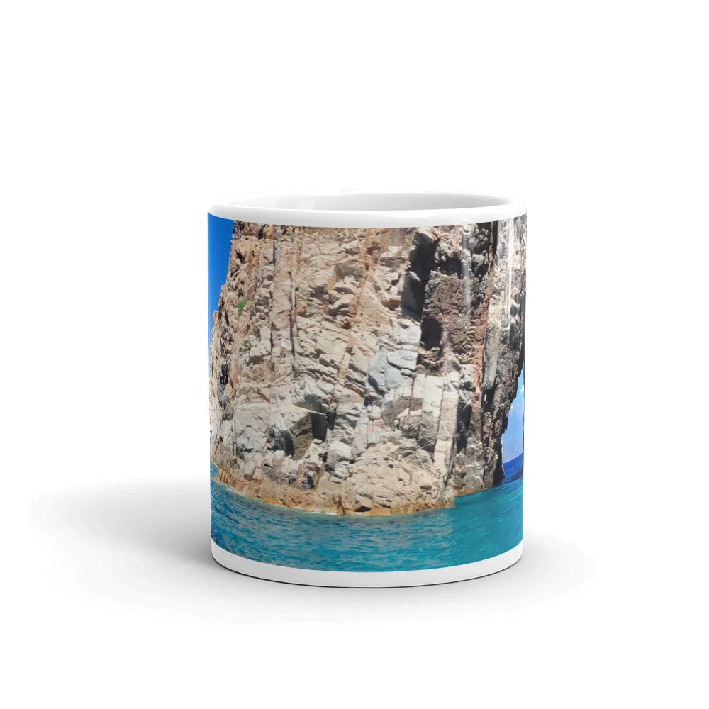 Mug Blanc Brillant I Love Corsica Scandola