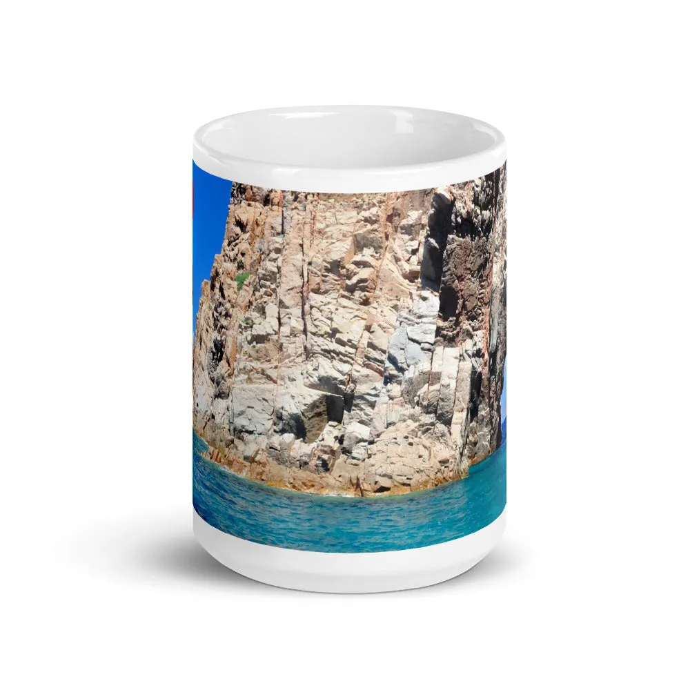 Mug Blanc Brillant I Love Corsica Scandola